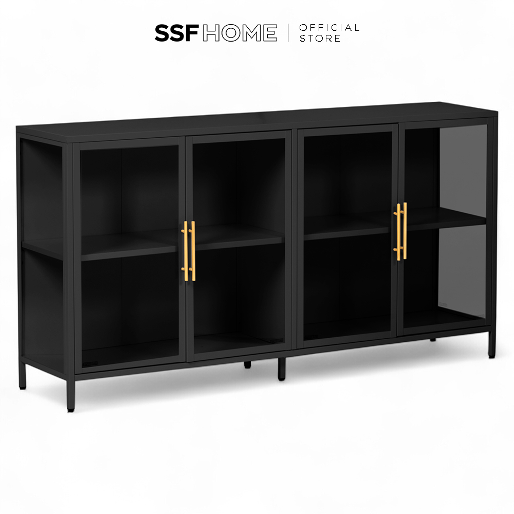 SSFHOME - Nina TV Cabinet (4 Glass Doors)