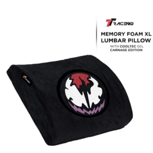 TTRacing XL Memory Foam Lumbar Pillow with Cooltec Gel - Carnage Edition