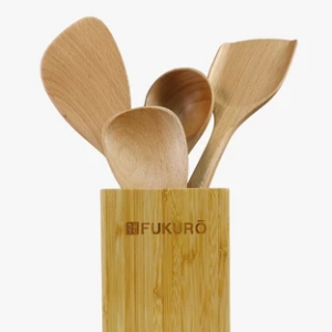 HomePro FUkuro 5-Piece Beechwood Utensils SET