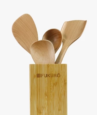 HomePro FUkuro 5-Piece Beechwood Utensils SET