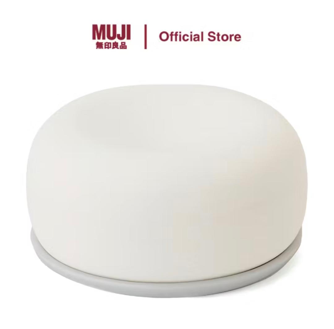 MUJI Aroma Stone With Tray - White