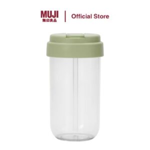 MUJI Clear Mug Bottle With Straw