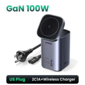 UGREEN 4 in 1 GaN 100W MagSafe Fast Charging and Wireless Charging Station