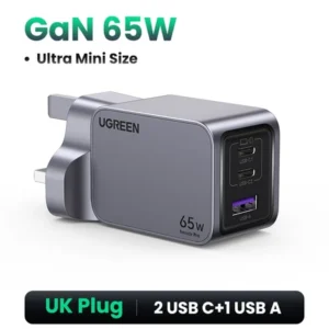 UGREEN 100W/65W GaN Nexode Pro 3 Ports Fast Charger