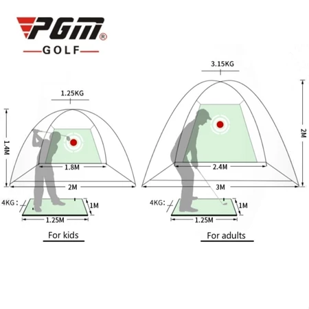 PGM Folding 2m 3m kids adult golf practice net - Image 2