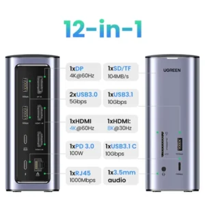 UGREEN 12-IN-1 Docking Station USB C Multiport Adapter