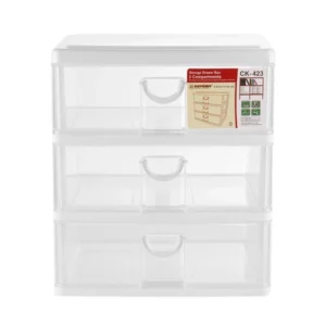 HomePro KEYWAY Small Plastic Drawer 3 Drawers