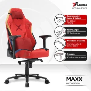 TTRacing Maxx One Piece Luffy Edition Air Threads Fabric Gaming Chair