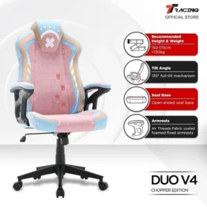 TTRacing DUO V4 One Piece Chopper Edition Air Threads Fabric Gaming Chair