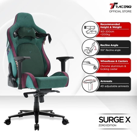 TTRacing Surge X One Piece Zoro Edition Air Threads Fabric Gaming Chair