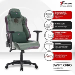 TTRacing Swift X Pro Hulk Edition Gaming Chair