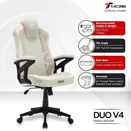 TTRacing Duo V4 Grogu Edition Air Threads Fabric Gaming Chair