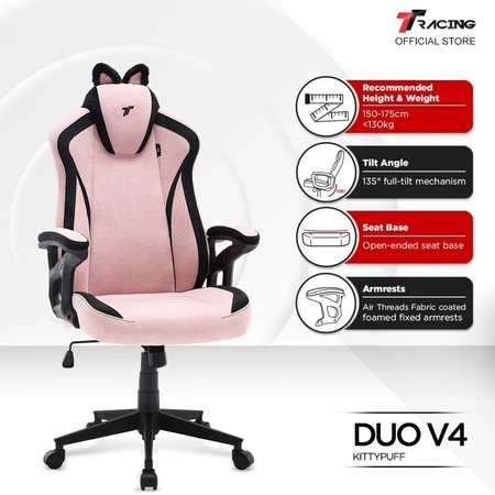 TTRacing Duo V4 KittyPuff BunnyBliss Gaming Chair
