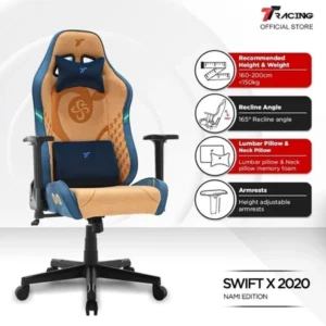 TTRacing Swift X 2020 One Piece Nami Edition Air Threads Fabric Gaming Chair