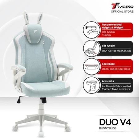 TTRacing Duo V4 KittyPuff BunnyBliss Gaming Chair - Image 2