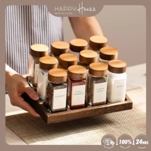 HAHO Value Set 12pcs Seasoning Jar Glass