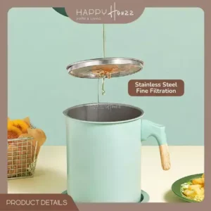 HAHO Stainless Steel Oil Pot Filter Oil Storage
