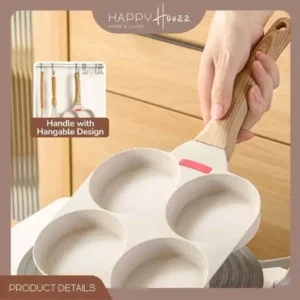 HAHO Japanese 4 Hole Non-Stick Pan Tamago Egg Roll