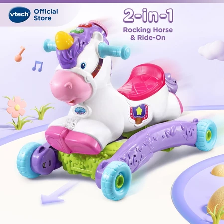 VTech 2 in 1 Rocking Horse Ride-on Toys Prance and Rock
