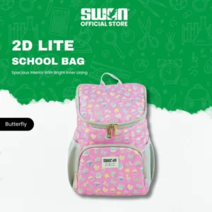 Swan 2D Lite School Bag (L) - Butterfly