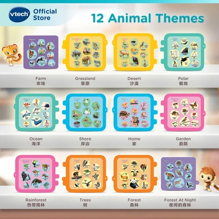VTech Chinese + English Learning Friends Animal 100 Words Book - Image 2