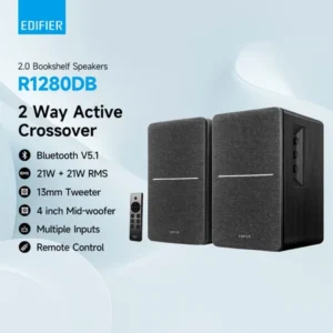 Edifier R1280DB Bluetooth Bookshelf Speaker - Multiple Inputs