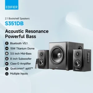 Edifier S351DB 2.1 Active Bookshelf Bluetooth Speakers