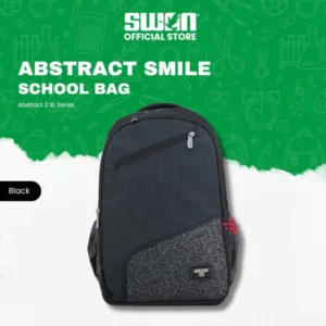 Swan Abstract 2 Smile School Bag Backpack Plain