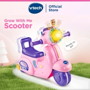 VTech 2-IN-1 RIDE & BALANCE SCOOTER (Pink)