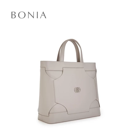 Bonia Cool Grey Mano Oversized Tote Bag
