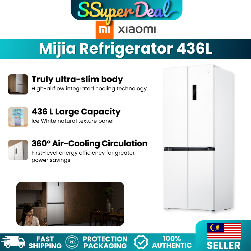 (Pre-order)Xiaomi Mijia Refrigerator 436L with Partitioned Fresh Storage 360° Air-Cooling Circulation BCD-436WMBI