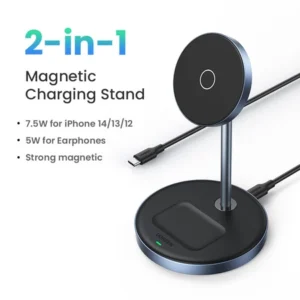 UGREEN Magnetic 2 in 1 Wireless Charger Stand Charging Station