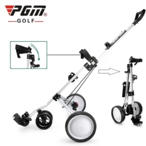 PGM Golf 4 wheels aluminum alloy foldable golf trolley multifunction golf push cart