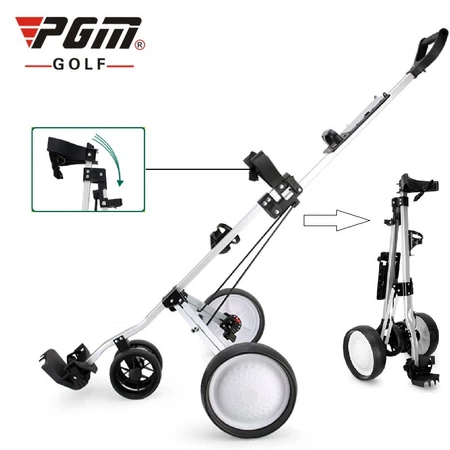PGM Golf 4 wheels aluminum alloy foldable golf trolley multifunction golf push cart