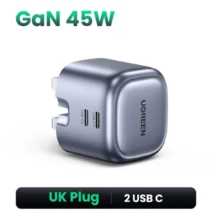 UGREEN 45W GaN PD Fast Charger Quick Charge 2 Type C Port Charge