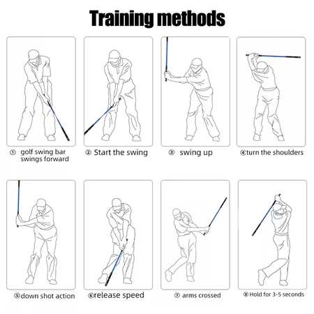 PGM portable golf swing trainer golf driver wood club warm up practice impact stick - Image 2