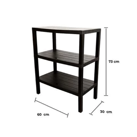 HomePro Stacko 3-Tier Shelving Unit Brick (BROWN) - Image 2