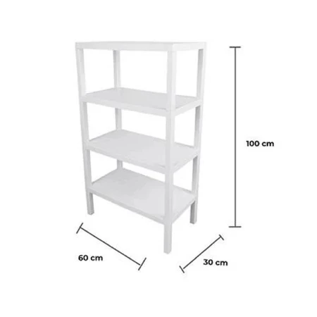 HomePro Stacko 4-Tier Shelving Unit Brick (WHITE) - Image 2