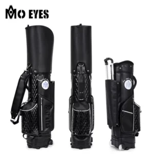 PGM MO EYES trolley design black lightweight golf travel bag