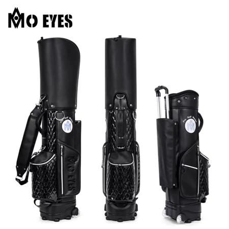 PGM MO EYES trolley design black lightweight golf travel bag