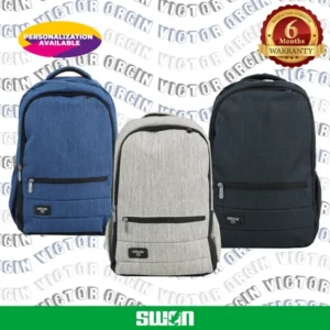 Swan Orgin Victor Design 3 School Bag Plain Size XL