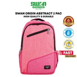 Swan Abstract 2 Backpack - Pink/Size XL