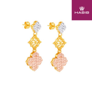 916 Yellow Gold Earrings E24 - 14180125