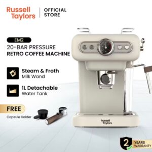 Russell Taylors 20 Bar Espresso Coffee Machine EM2