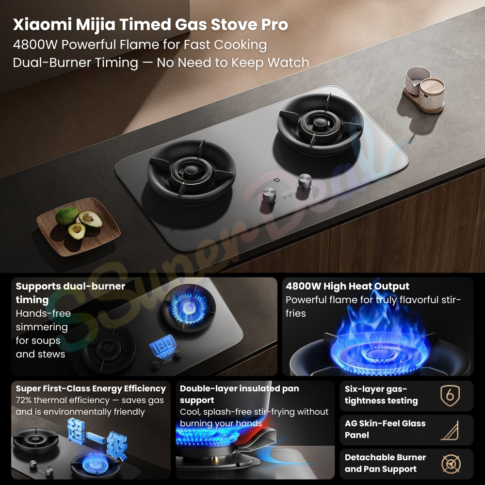 Xiaomi Mijia Timed Gas Stove Pro 4800W - Image 2