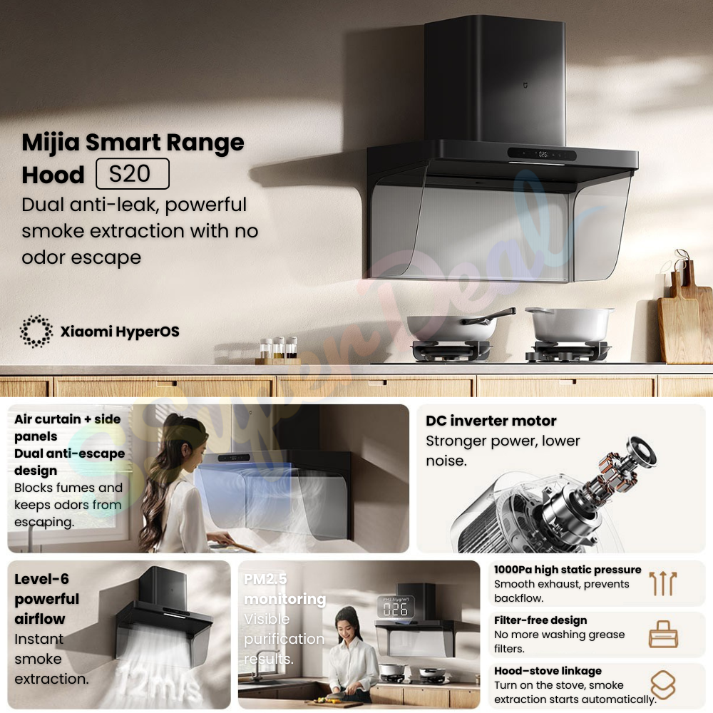 Xiaomi Mijia Smart Range Hood S20 Dual anti-leak - Image 2