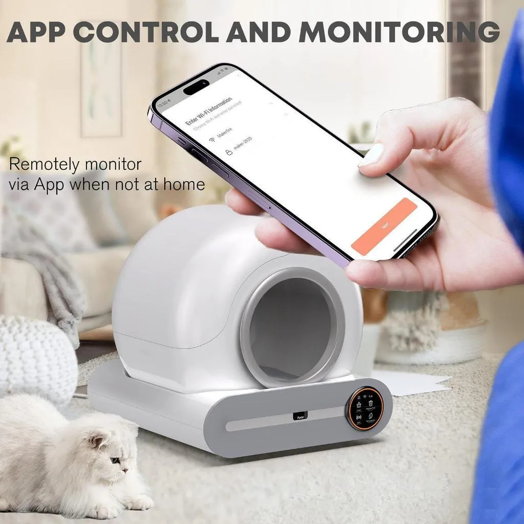 Smart Pets Space Pro Automatic Cat Litter Box 65L (Rose Gold) - Image 7