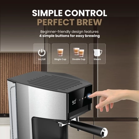 Russell Taylors 20 Bar Espresso Coffee Machine EM1 - Image 2