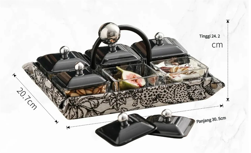 Luxury Handmade Multi-Grid Serving Tray - Image 3