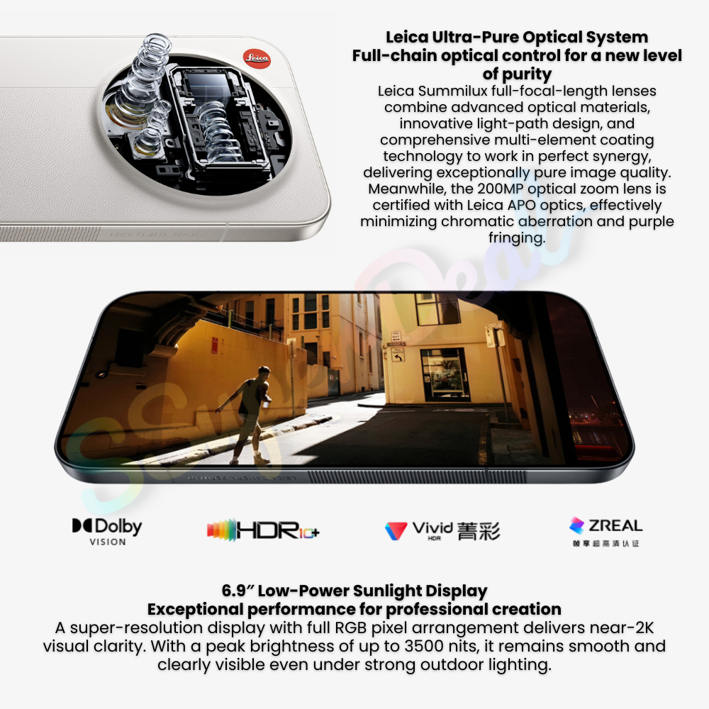 (Pre-order)Xiaomi 17 Ultra Leica Master Zoom Ring Leica 1-Inch Light & Shadow Master(Black 16GB+512GB) - Image 6